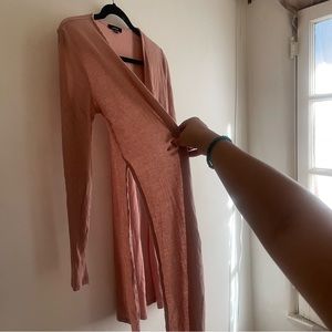 Dusty Pink Split Cardigan💗